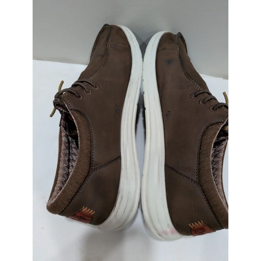 Hey Dude Paul Classic Mens Loafer Shoes in Brown Men's Sz 12